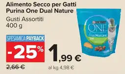 Carrefour Market Alimento Secco per Gatti Purina One Dual Nature offerta