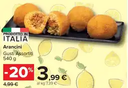 Carrefour Market Arancini Gusti Assortiti offerta
