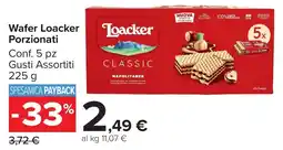 Carrefour Market Wafer Loacker Porzionati offerta