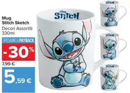 Carrefour Market Mug Stitch Sketch offerta