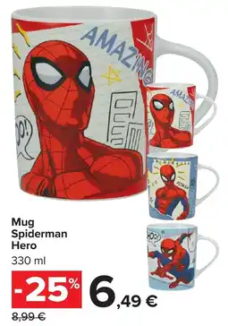 Carrefour Market Mug Spiderman Hero offerta