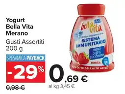 Carrefour Market Yogurt Bella Vita Merano offerta
