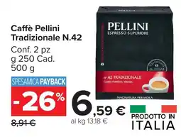 Carrefour Market Caffè Pellini Tradizionale N.42 offerta