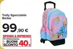 Carrefour Trolley Sganciabile Barbie offerta