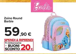 Carrefour Zaino Round Barbie offerta