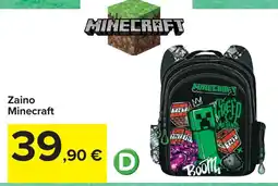 Carrefour Zaino Minecraft offerta