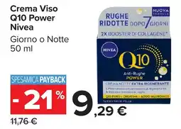 Carrefour Market Crema Viso Q10 Power Nivea offerta