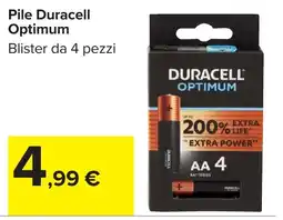 Carrefour Market Pile Duracell Optimum offerta