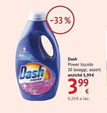 Dash Power liquido 20 lavaggi