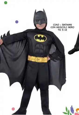 il Capriccio Giocattoli Ciao - Batman con Muscoli Nero TG 3-12 offerta