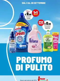 Iper La Grande bio Presto Detersivo liquido per lavatrice offerta