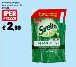 Iper La Grande Detersivo per piatti al limone Svelto offerta