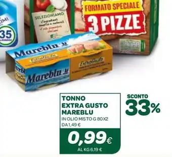 Ekom Mareblu Tonno Extra Gusto 80g x 2 offerta