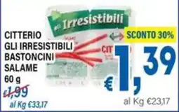 DEM Citterio gli irresistibili bastoncini salame offerta