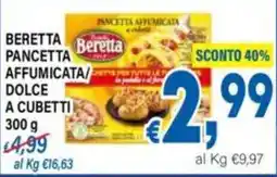 DEM Pancetta affumicata dolce a cubetti Beretta offerta