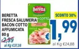 DEM Beretta bacon cotto affumicata offerta