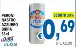 DEM Peroni Nastro Azzurro Birra offerta
