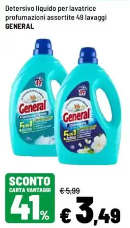 Iper La Grande Detersivo liquido per lavatrice General offerta