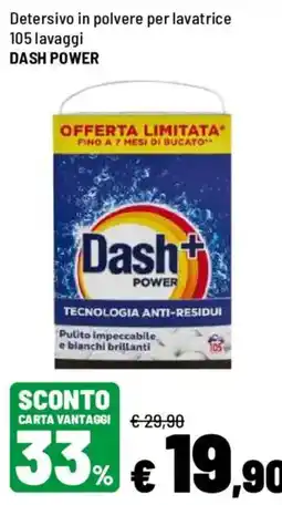 Iper La Grande Detersivo in polvere per lavatrice Dash Power offerta