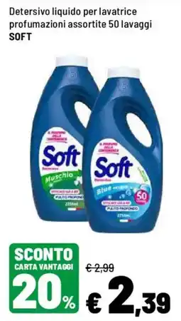 Iper La Grande Detersivo liquido per lavatrice profumazioni assortite SOFT offerta