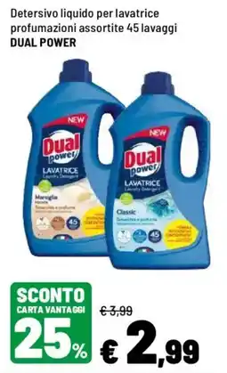 Iper La Grande Detersivo liquido per lavatrice Dual Power offerta
