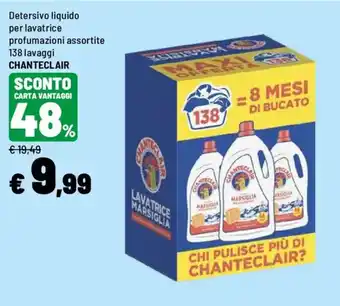 Detersivo liquido per lavatrice profumazioni assortite CHANTECLAIR