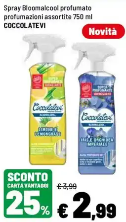 Iper La Grande Spray Bloomalcool profumato Caccolatervi offerta