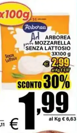 DEM Arborea mozzarella senza lattosio offerta