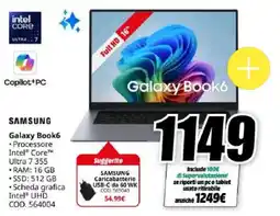 MediaWorld Samsung Galaxy Book6 offerta