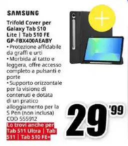MediaWorld Samsung Trifold Cover per Galaxy Tab S10 Lite | Tab S10 FE offerta