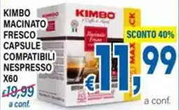DEM Kimbo macinato fresco capsule compatibili nespresso offerta