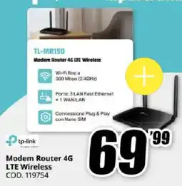 MediaWorld tp-link Modem Router 4G LTE Wireless offerta