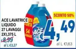 DEM Ace lavatrice liquido offerta