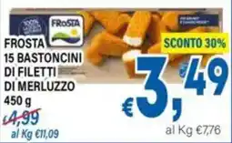 DEM Frosta 15 bastoncini di filetti di merluzzo offerta