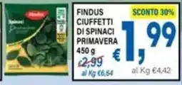 DEM Findus ciuffetti di spinaci primavera offerta