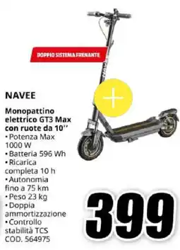 MediaWorld Navee Monopattino elettrico GT3 Max offerta