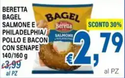 DEM Beretta bagel salmone e philadelphia/pollo e bacon con senape offerta