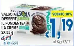 DEM Valsoia dessert il fondente la creme offerta