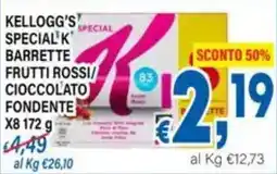 DEM Kellogg's Special K barrette frutti rossi cioccolato fondente offerta