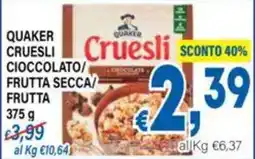 DEM Quaker Cruesli Cioccolato/Frutta Secca/Frutta offerta