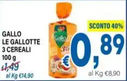 DEM Gallo le gallotte 3 cereali offerta