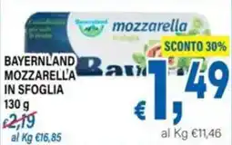 DEM Mozzarella in sfoglia Bayernland offerta