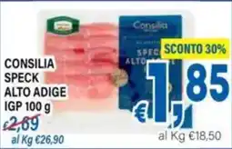 DEM Consilia Speck Alto Adige IGP offerta