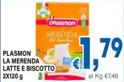 DEM Plasmon la merenda latte e biscotto offerta