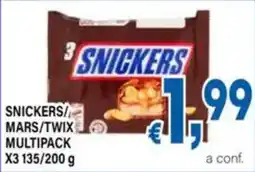 DEM Snickers/Mars/Twix multipack offerta