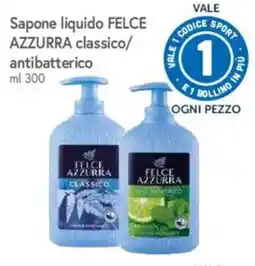 Famila Market Sapone liquido Felce Azzurra classico/antibatterico offerta