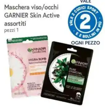 Maschera viso/occhi Garnier Skin Active assortiti