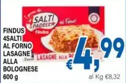 DEM Findus 4 Salti al Forno Lasagne alla Bolognese offerta