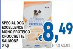 DEM Special Dog Excellence Mono Proteico Crocchette Salmone offerta