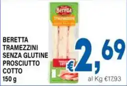 DEM Beretta tramezzini senza glutine prosciutto cotto offerta